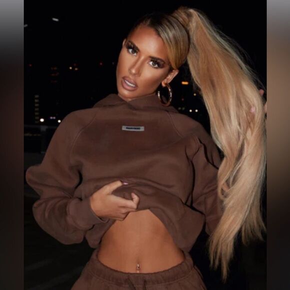 BABYBOO IVY LUXE HOODIE CHOCOLATE NEW WITH TAGS - Picture 4 of 6